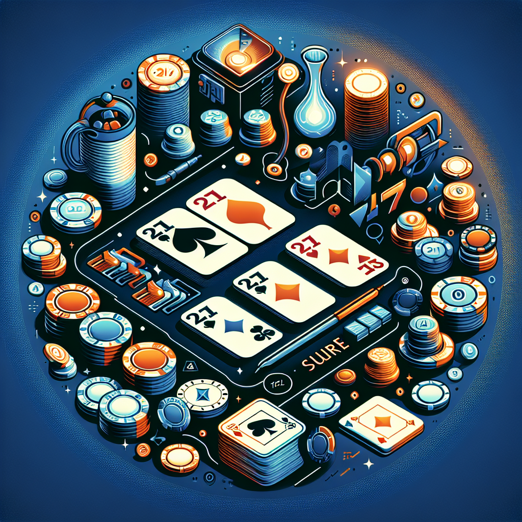 21點必勝法, modern digital art style, high quality, suitable for blog post, no text or watermarks