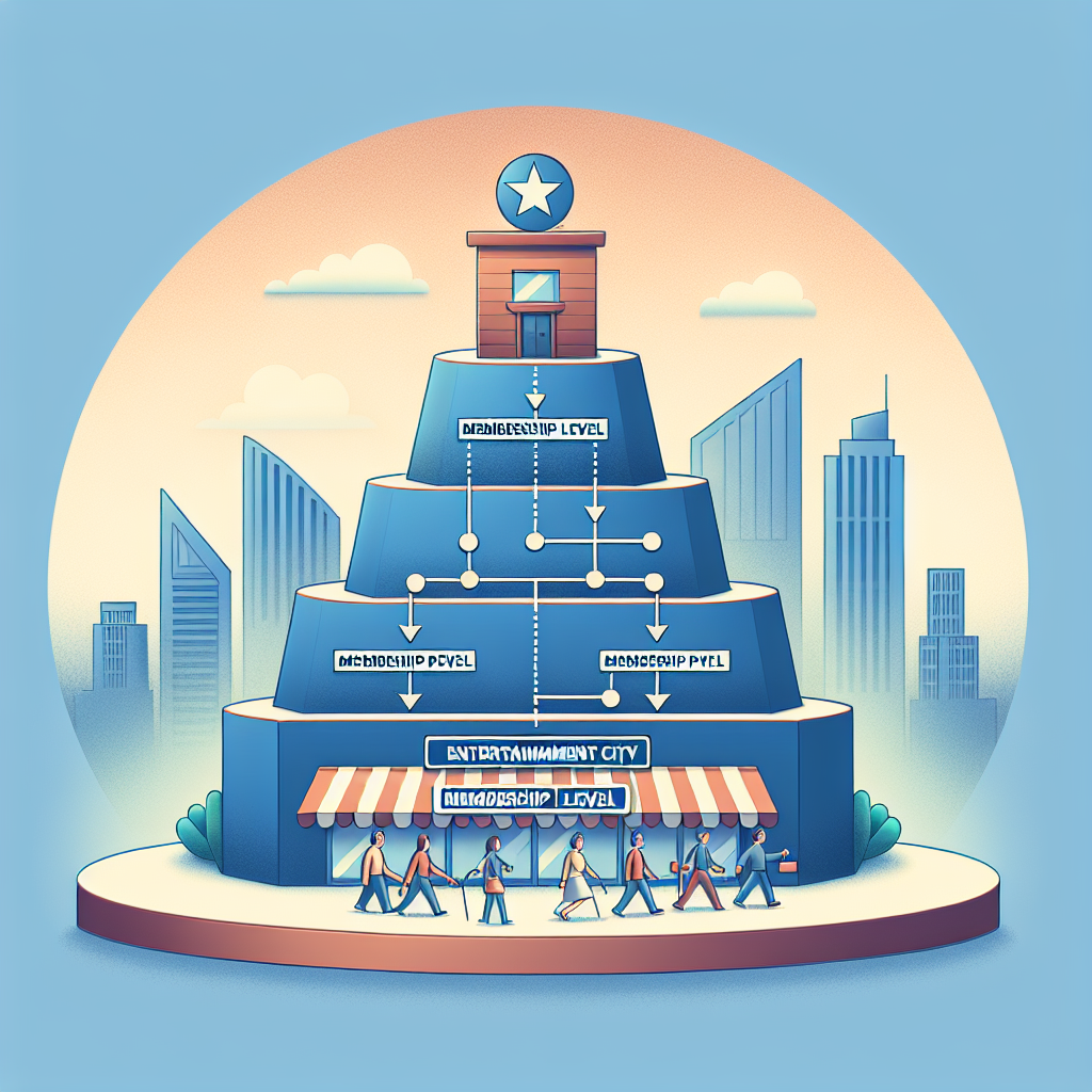 娛樂城會員等級, professional blog illustration, high quality, suitable for blog post, no text or watermarks