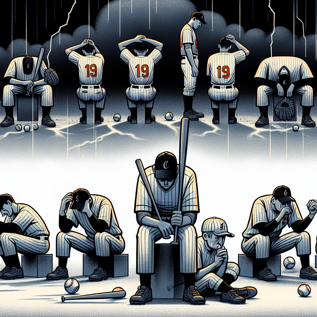 中職／一年時間過去還是17敗 這些問題不解悍將明年一樣慘, professional blog illustration, high quality, suitable for blog post, no text or watermarks