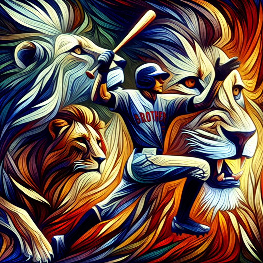 范國宸猛打率悍將擊敗獅隊 中信兄弟吞3連敗, modern digital art style, high quality, suitable for blog post, no text or watermarks