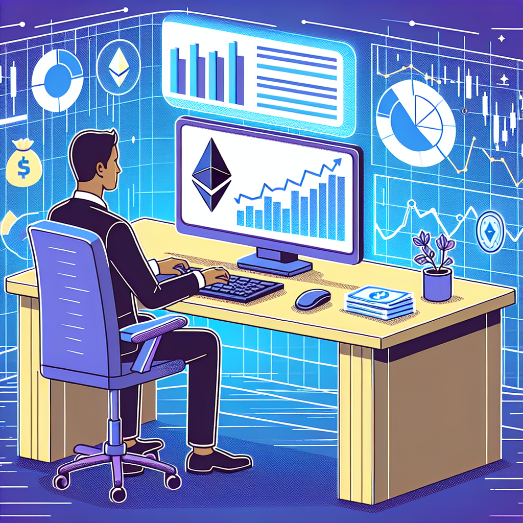 以太坊投資策略, professional blog illustration, high quality, suitable for blog post, no text or watermarks
