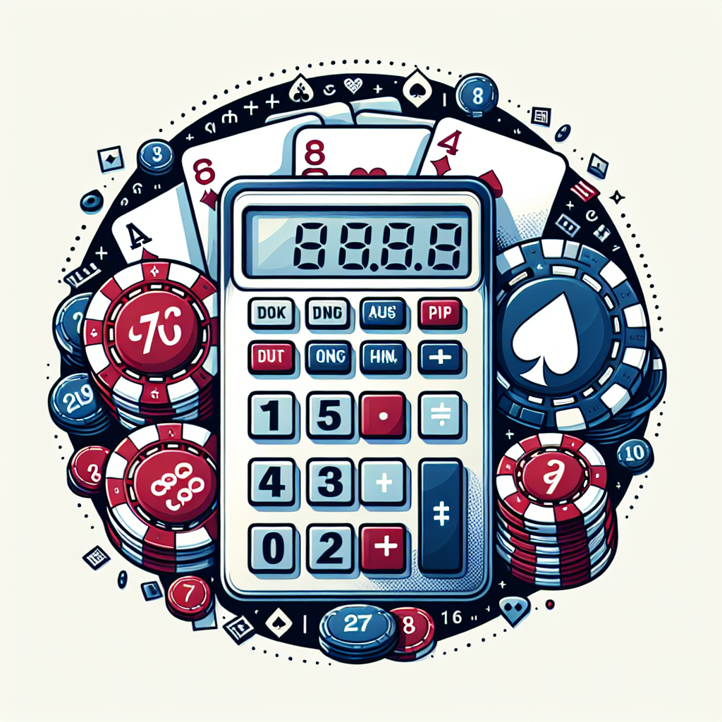 德州撲克勝率計算器, professional blog illustration, high quality, suitable for blog post, no text or watermarks